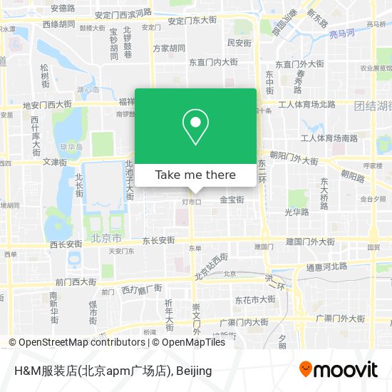 H&M服装店(北京apm广场店) map