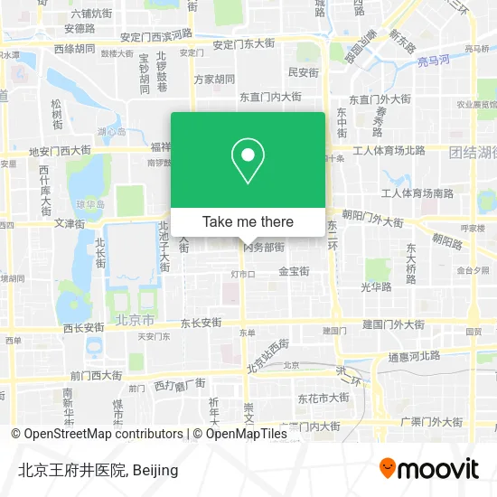 北京王府井医院 map