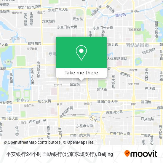 平安银行24小时自助银行(北京东城支行) map