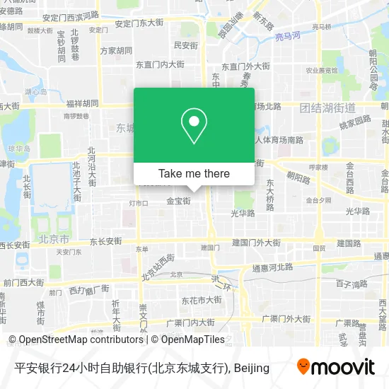平安银行24小时自助银行(北京东城支行) map