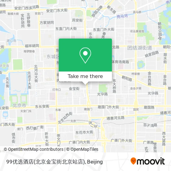 99优选酒店(北京金宝街北京站店) map