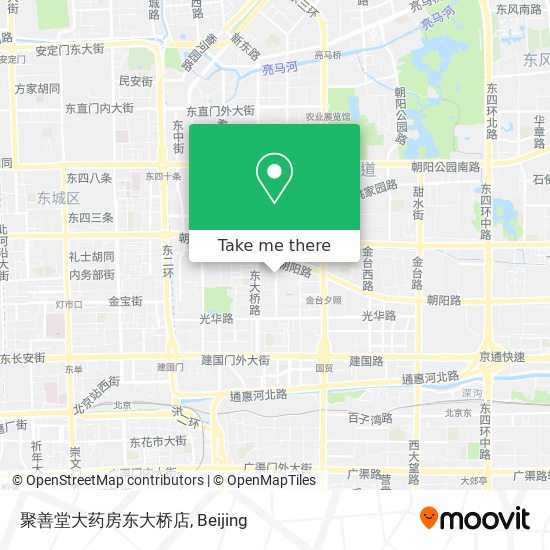 聚善堂大药房东大桥店 map