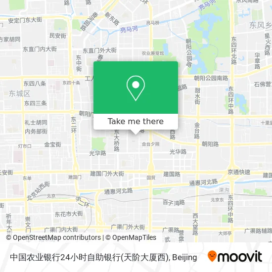 中国农业银行24小时自助银行(天阶大厦西) map