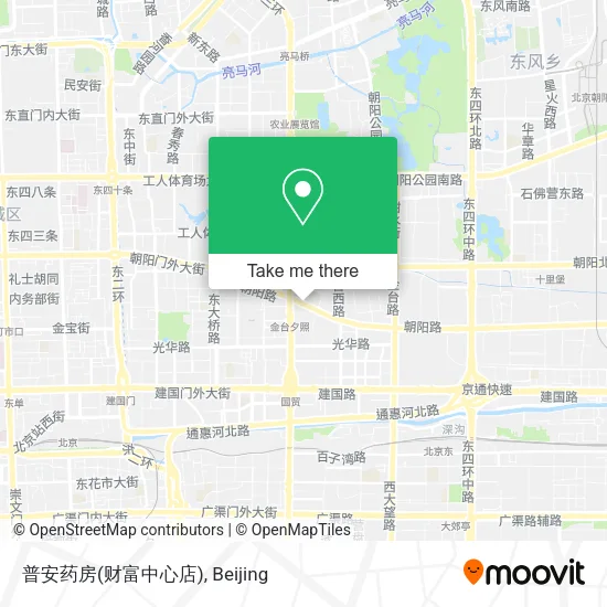 普安药房(财富中心店) map