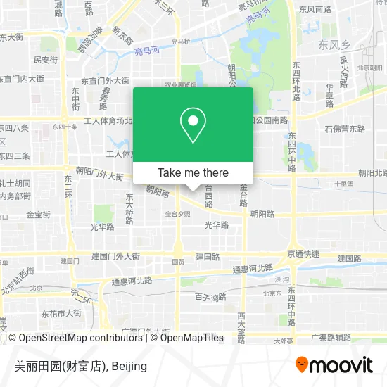 美丽田园(财富店) map