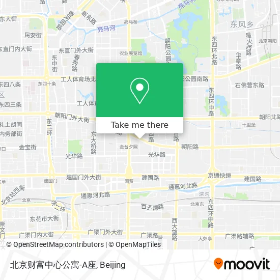 北京财富中心公寓-A座 map