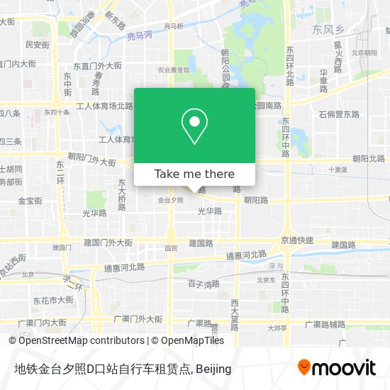 地铁金台夕照D口站自行车租赁点 map