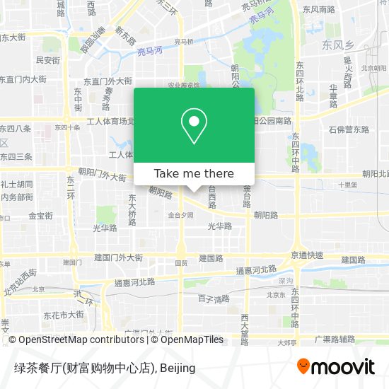绿茶餐厅(财富购物中心店) map