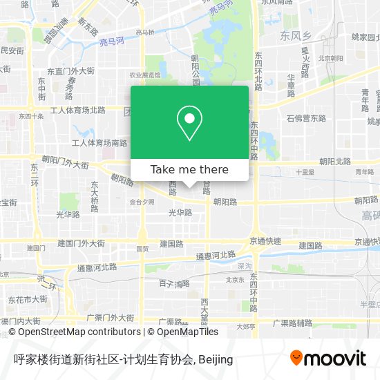 呼家楼街道新街社区-计划生育协会 map