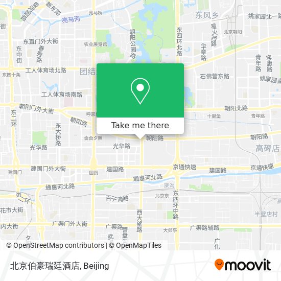 北京伯豪瑞廷酒店 map