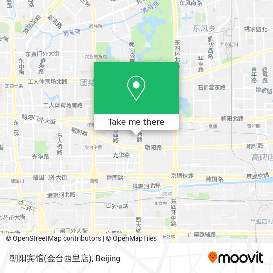 朝阳宾馆(金台西里店) map