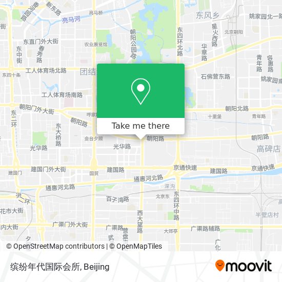 缤纷年代国际会所 map