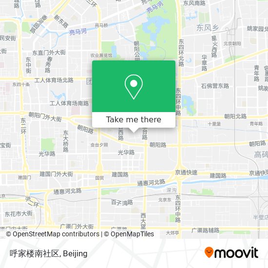 呼家楼南社区 map