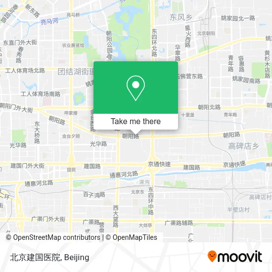 北京建国医院 map