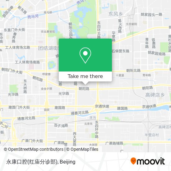 永康口腔(红庙分诊部) map