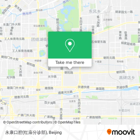 永康口腔(红庙分诊部) map