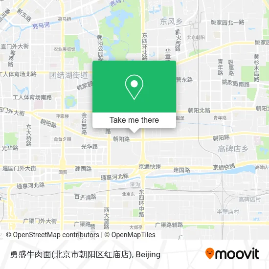 勇盛牛肉面(北京市朝阳区红庙店) map