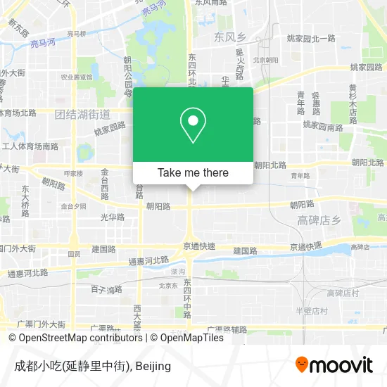 成都小吃(延静里中街) map