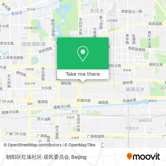 朝阳区红庙社区-居民委员会 map