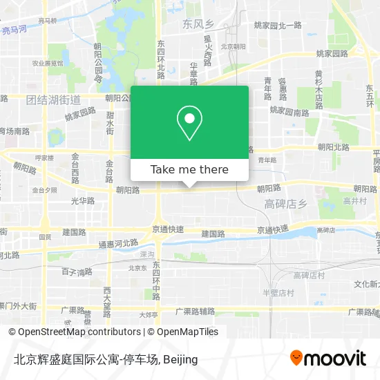 北京辉盛庭国际公寓-停车场 map