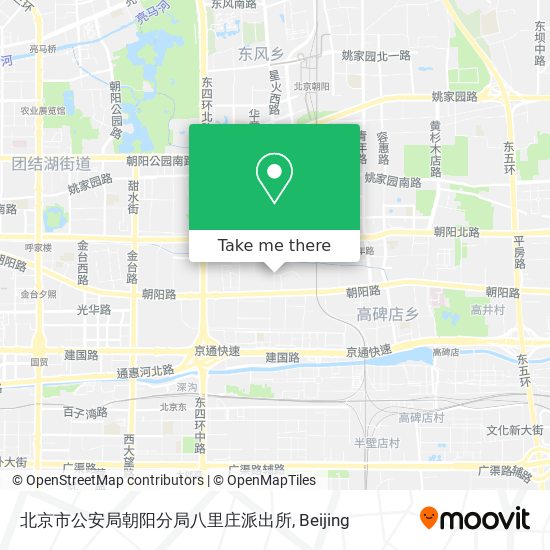 北京市公安局朝阳分局八里庄派出所 map