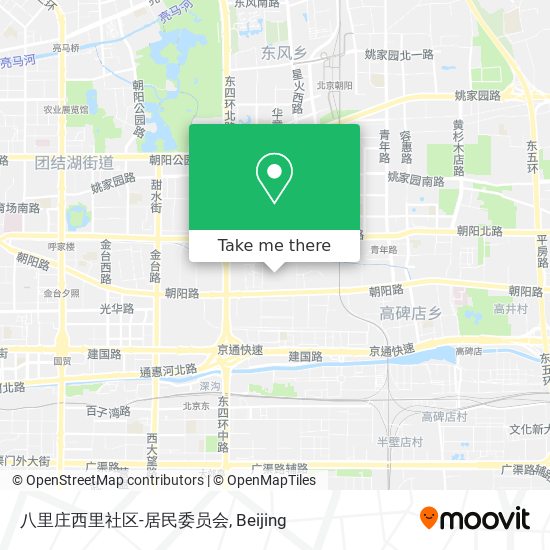 八里庄西里社区-居民委员会 map