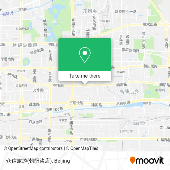 众信旅游(朝阳路店) map