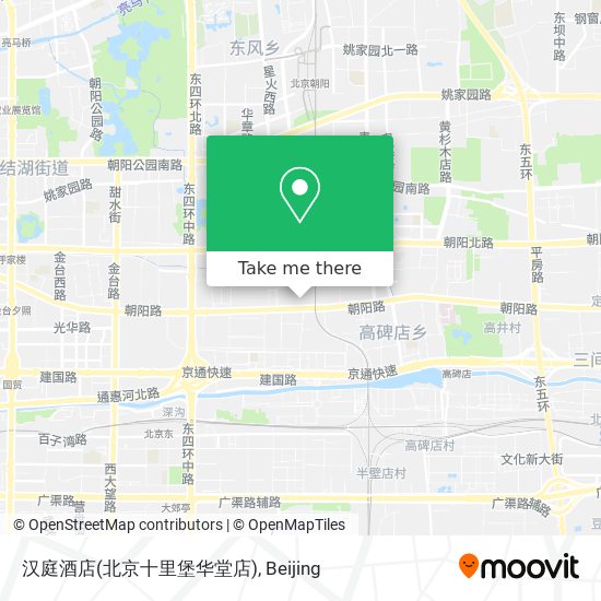汉庭酒店(北京十里堡华堂店) map