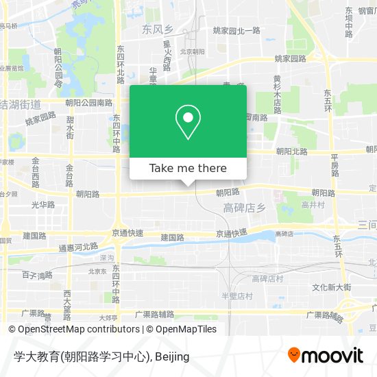 学大教育(朝阳路学习中心) map