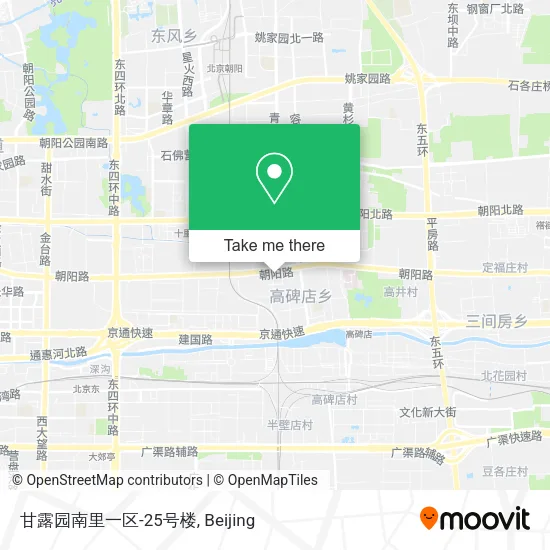 甘露园南里一区-25号楼 map