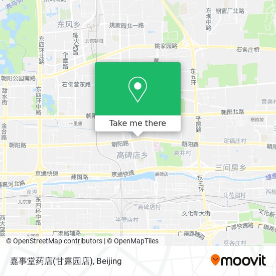 嘉事堂药店(甘露园店) map