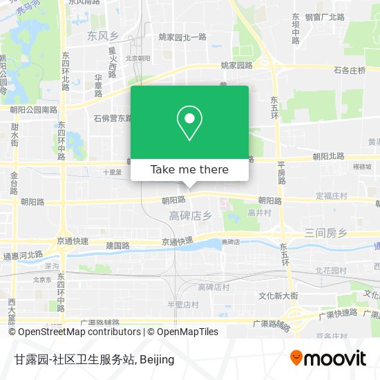 甘露园-社区卫生服务站 map