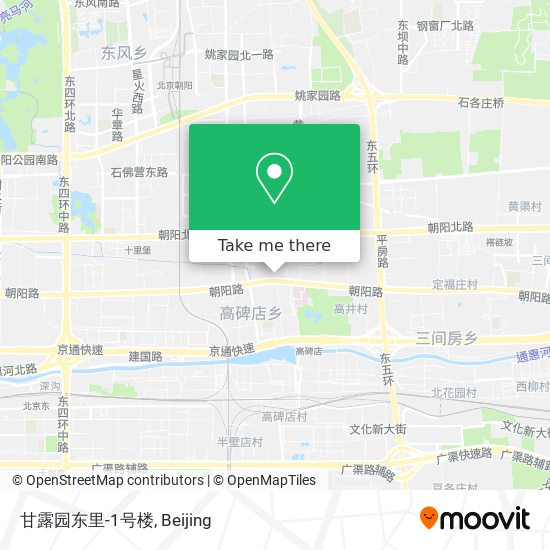甘露园东里-1号楼 map