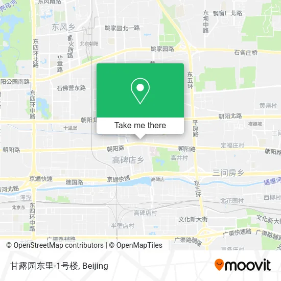甘露园东里-1号楼 map