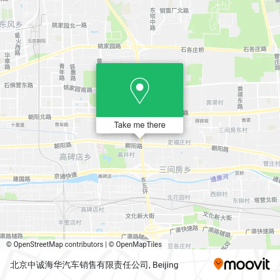 北京中诚海华汽车销售有限责任公司 map