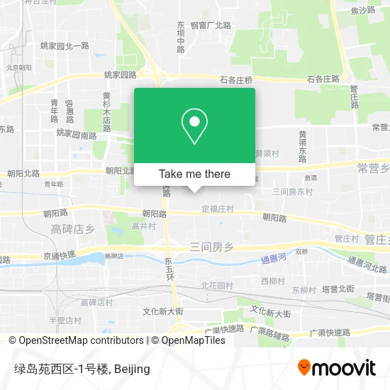 绿岛苑西区-1号楼 map