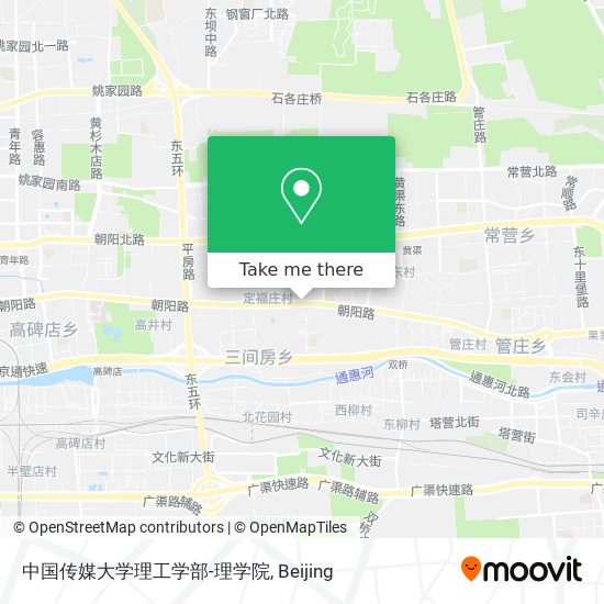 中国传媒大学理工学部-理学院 map