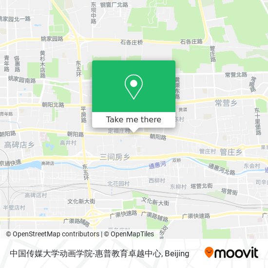 中国传媒大学动画学院-惠普教育卓越中心 map
