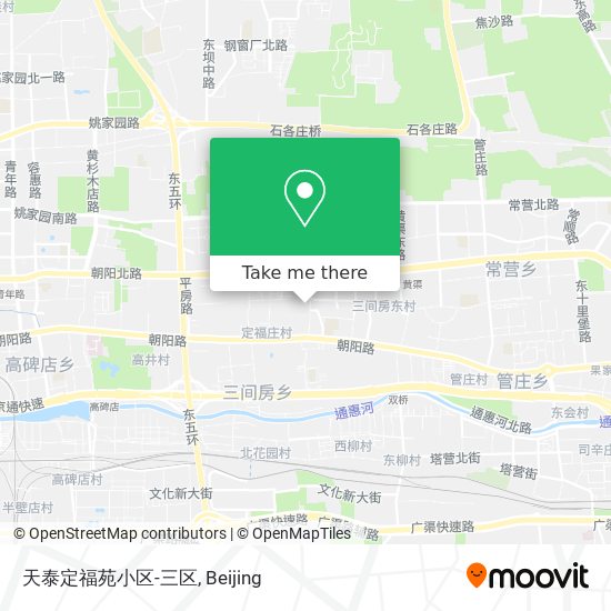 天泰定福苑小区-三区 map