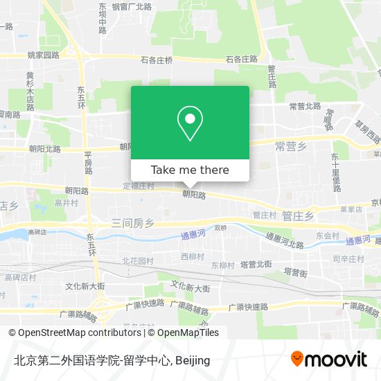 北京第二外国语学院-留学中心 map