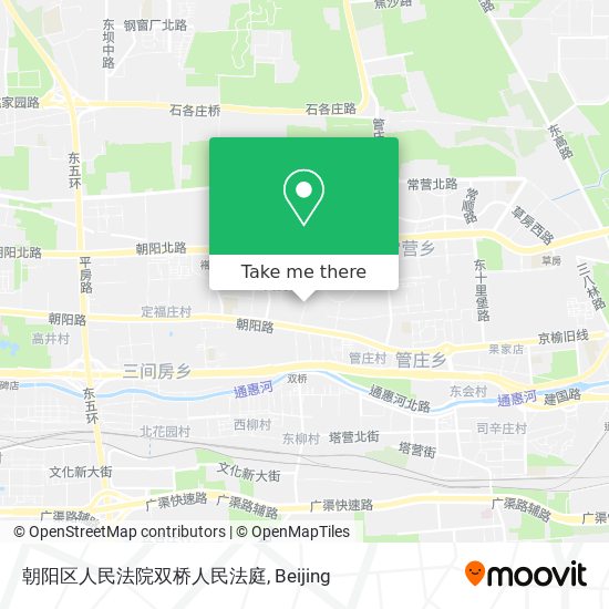 朝阳区人民法院双桥人民法庭 map