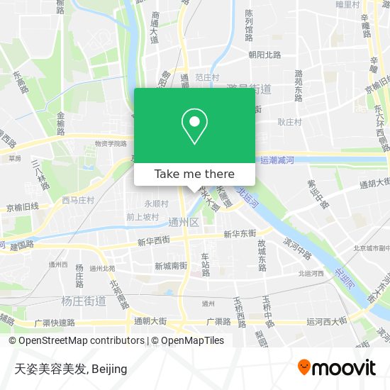 天姿美容美发 map