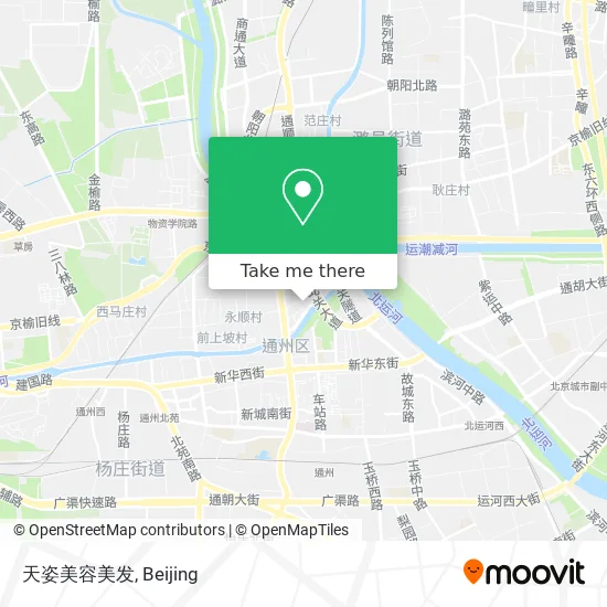 天姿美容美发 map