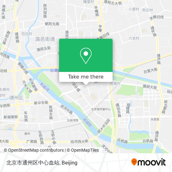 北京市通州区中心血站 map