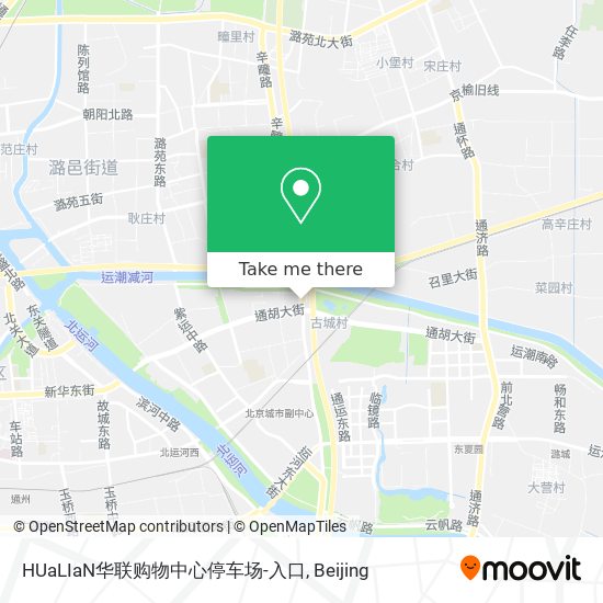 HUaLIaN华联购物中心停车场-入口 map