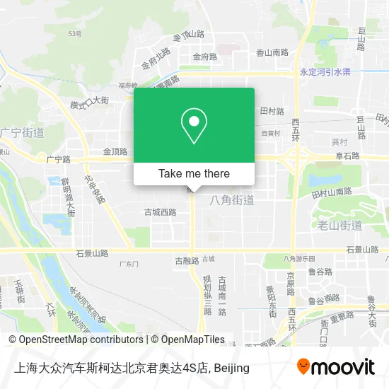 上海大众汽车斯柯达北京君奥达4S店 map
