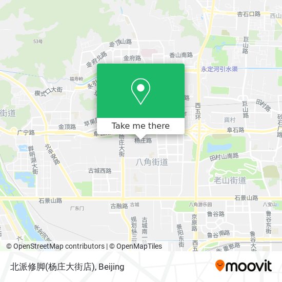 北派修脚(杨庄大街店) map