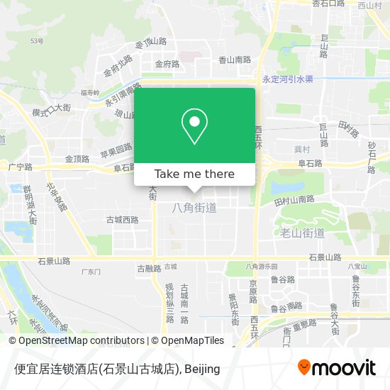 便宜居连锁酒店(石景山古城店) map