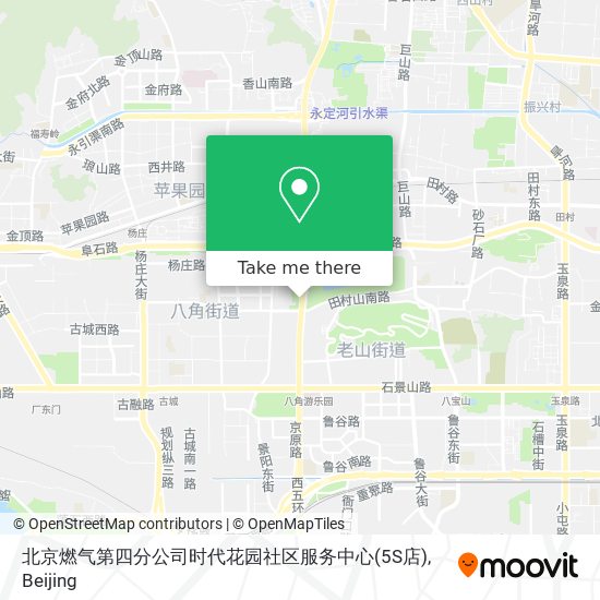 北京燃气第四分公司时代花园社区服务中心(5S店) map