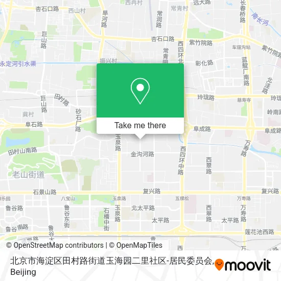 北京市海淀区田村路街道玉海园二里社区-居民委员会 map